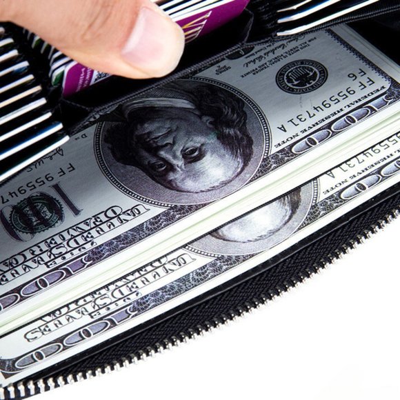 SPRING SPECIAL***UNISEX wallet / Split leather / BLACK / RFID protection - Picture 7 of 12